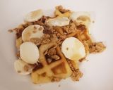 A picture of step 3 of Easy Croffles (crossaints in waffle iron).