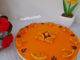 چیز کیک یخچالی پرتقالی و دسر کرم کارامل