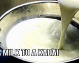 A picture of step 1 of रसमलाई (Rasmalai recipe).