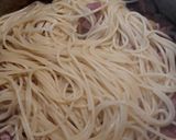 A picture of step 3 of Ham with Cacio e Pepe.