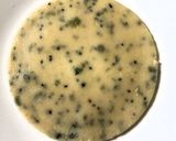 A picture of step 4 of Semolina Khandvi (Tiffin friendly).