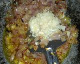 A picture of step 4 of Jackfruit curry in my style.