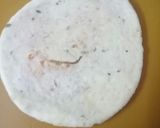 A picture of step 9 of Bedmi puri.