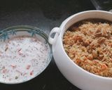 A picture of step 9 of #soya carrot biryani.