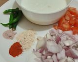 A picture of step 1 of Baigun ka raita.