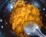 A picture of step 2 of Gajar ka Halwa.