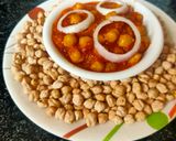 A picture of step 7 of Chole Chana.