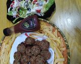 صورة لخطوة 2 من وصفة كفتة اللحم المشوي مع البطاطا 🍟👍😋