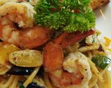 รูปขั้นตอนการทำที่ 5 ของ สปาเก็ตตี้เป๊ปเป้อร์กุ้ง