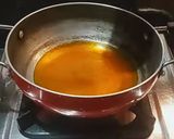 A picture of step 4 of Green chilli pickle.