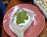A picture of step 10 of Green Salsa Tamales with Hoja Santa Leaves.