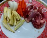 รูปขั้นตอนการทำที่ 1 ของ หมูผัดยอดข้าวโพด