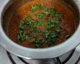 A picture of step 11 of Bharwan Baati with Tomato dip(chutney).
