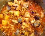 Foto del paso 4 de la receta: 86.🍲Lentejas veganas con berenjena, calabizo y tandoori🍆