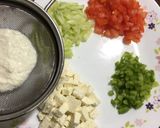 A picture of step 1 of Paneer Sandwich.