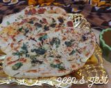 A picture of step 5 of Aloo Kulcha.