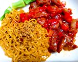 Hình bước làm 11 của món Mì bò sốt cay