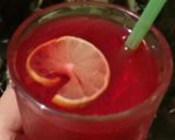 A picture of step 3 of Roohafza with lemon.