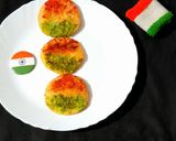 A picture of step 5 of Tricolour Uttapam.
