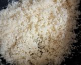 A picture of step 2 of Coconut Halwa.