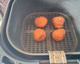 A picture of step 4 of Oil free falafel balls made in Airfryer,starter from Middle East.