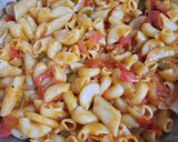 A picture of step 4 of Veggie pasta.