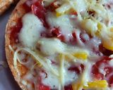 Foto langkah ke 4 dari resep Pizza roti tawar 5 menit.