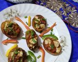 A picture of step 6 of Paneer Chilli Potato Cups.