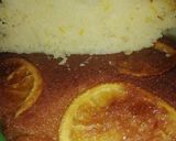 Foto del paso 5 de la receta: Bizcochuelo de yogurt invertido con naranjas Fácil!! 🍊