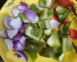 কড়াই চিকেন,জিরা রাইস (karai chicken jeera rice recipe in Bengali) রেসিপি ধাপ - 1 ছবি