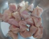 A picture of step 1 of Coriander and mint chicken.