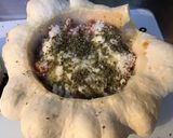 Une image de l'étape 4 de Pâtisson au four,farce maison et pecorino.