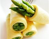 平底鍋料理 簡易又漂亮的蘆筍蛋捲的食譜步驟11照片