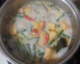 Foto langkah ke 4 dari resep Sayur Santan Kacang Panjang Tahu.