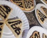 A picture of step 2 of Waffles with topping.
