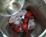 A picture of step 2 of Strawberry Margarita.