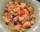 Une image de l'étape 5 de Poêlée poulet, poivron et champignon de Paris.