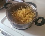 A picture of step 1 of Moms spaghetti.