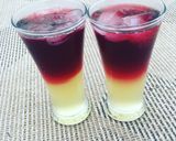 A picture of step 1 of Pineapple and hibiscus lemonade.
