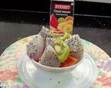 A picture of step 3 of Dragon fruit Chaat.