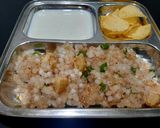 A picture of step 3 of Sabudana khichadi.