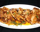 A picture of step 4 of Roasted chicken thighs with fresh rosemary.