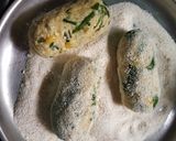 A picture of step 2 of Paneer -Corn Rolls.
