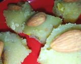 A picture of step 3 of Suji ka halwa.