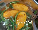 A picture of step 1 of Mambazha Pulissery/Kerala Style Sweet and Sour Mango Curry.