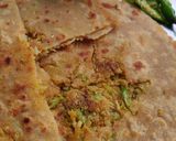 A picture of step 11 of Gobhi paratha with mitha Dahi.