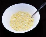 A picture of step 3 of Rice with Hard-Boiled Eggs and Cheese.