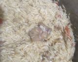 A picture of step 3 of Chicken Tahari.