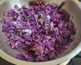 A picture of step 7 of Purple Cabbage Porial.