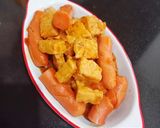 Foto langkah ke 4 dari resep Tempe dan Sosis Masak Saus Tomat.